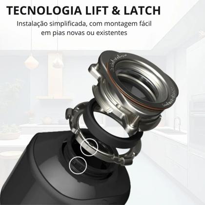 Imagem de Triturador de Alimentos Insinkerator Premium P700 SR 127V 0,75HP para Cuba Pia Cozinha