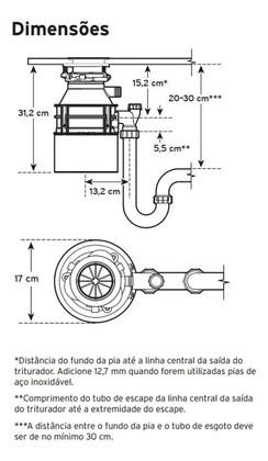 Imagem de Triturador De Alimentos Pia Insinkerator S460 Ecológico 220v