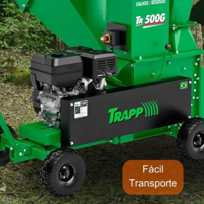 Imagem de Triturador de Galhos e Resíduos TR 500G 17HP Partida Elétrica TRAPP
