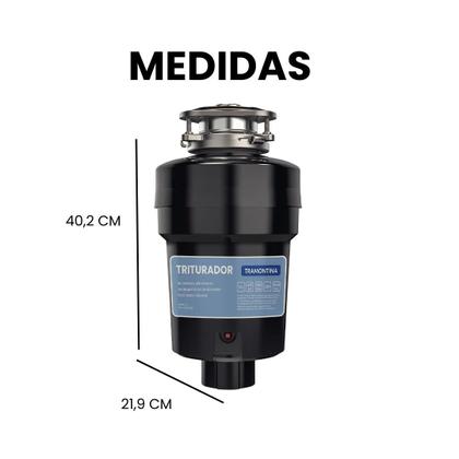 Imagem de Triturador De Resíduos Alimentares Tramontina Cubas Ou Pias