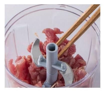Imagem de Triturador e Cortador de Alimentos Manual com 3 lâminas