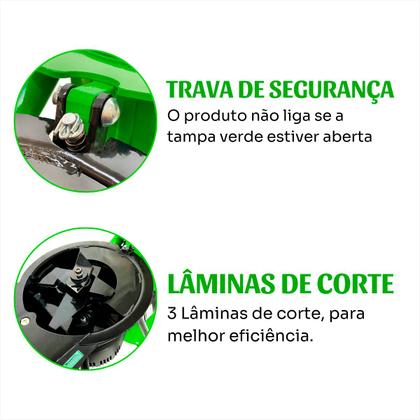Imagem de Triturador Elétrico Galhos Folhas Resíduos Orgânicos Trapp TR 200 Máquina Triturar Lixo Compostagem