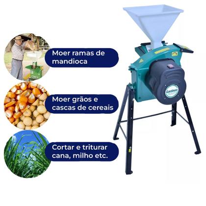 Imagem de Triturador forrageiro picador capim cascas de cereais milho gti-2000ldf-1 v2 mono 2,0cv