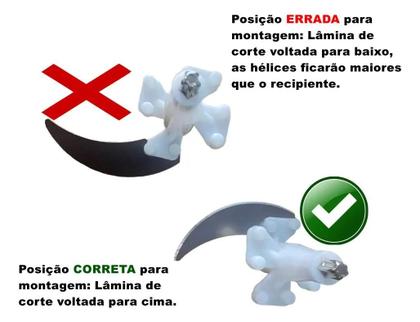 Imagem de Triturador Processador Elétrico De Alimentos Moedor Carne 220V + Descascador
