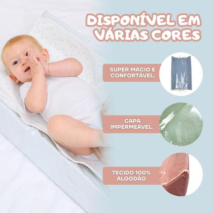 Imagem de Trocador Americano Para Bebê Impermeável Com Laterais Elevadas Conforto Segurança Praticidade