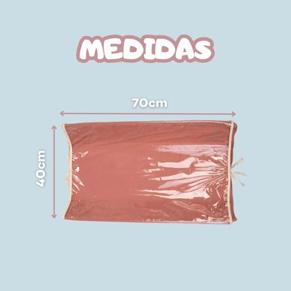 Imagem de Trocador Americano Para Bebê Impermeável Com Laterais Elevadas Conforto Segurança Praticidade