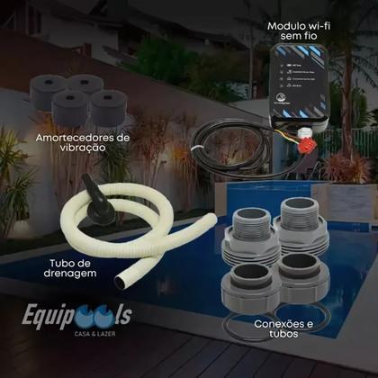 Imagem de Trocador Bomba De Calor Gre 7 Inverter 40m Fluidra Wifi