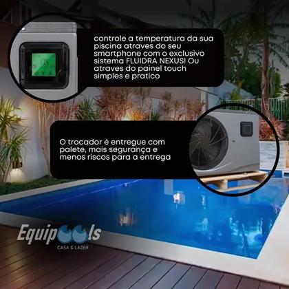 Imagem de Trocador Bomba De Calor Gre 7 Inverter 40m Fluidra Wifi