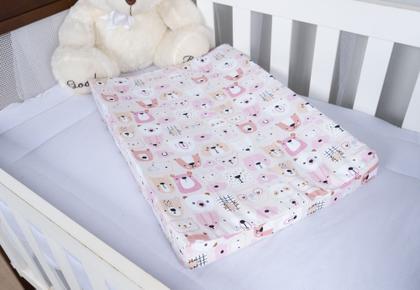 Imagem de Trocador Cômoda Impermeável Bebê Menina Estampado C/ Zíper