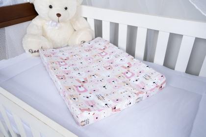 Imagem de Trocador Cômoda Impermeável Bebê Menina Estampado C/ Zíper