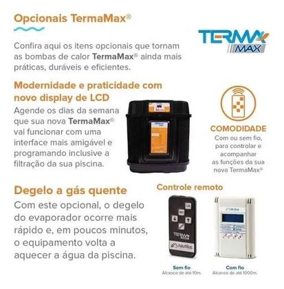 Imagem de Trocador De Calor Termamax 03 220v Até 75mil Litros Nautilus Voltagem Mono 220v