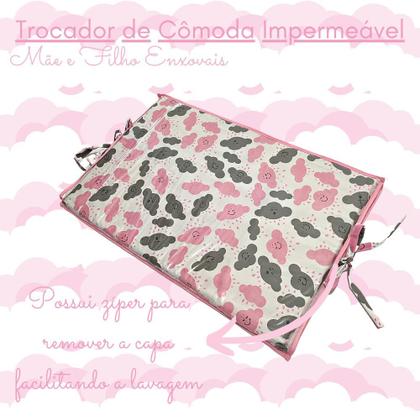 Imagem de Trocador de Cômoda para Bebê Impermeável Acolchoado 100% Algodão - Mãe e Filho Enxovais
