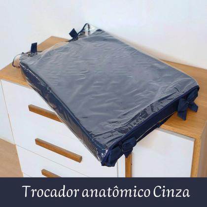 Imagem de Trocador de Fraldas Para Bebê Anatômico c/ Capa Cômoda Menina Menino