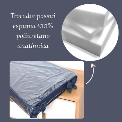 Imagem de Trocador de Fraldas Para Bebê Anatômico c/ Capa Cômoda Menina Menino