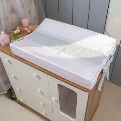 Imagem de Trocador Plastificado De Comoda Para Bebe Luxo Menina