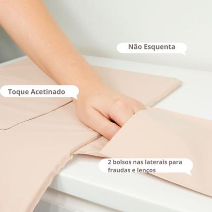 Imagem de Trocador Portátil Bebê Impermeável Acolchoado Bolsos Lateral