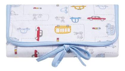 Imagem de Trocador portátil impermeável acolchoado c/ e sem porta fraldas p/ bebê- papi malhas e karinho