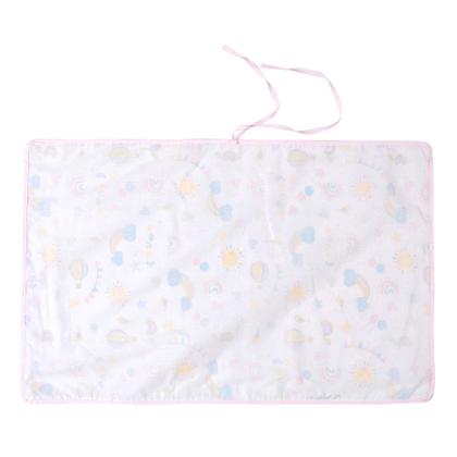 Imagem de Trocador Portátil Papi Impermeável 75x45cm Solzinho Rosa