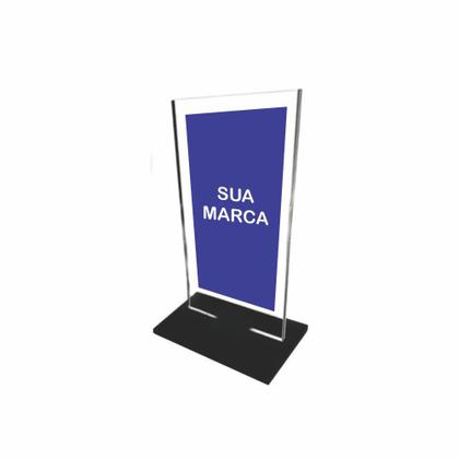 Imagem de Troféu Acrílico Cristal Sem Personalização Liso 15x10cm 