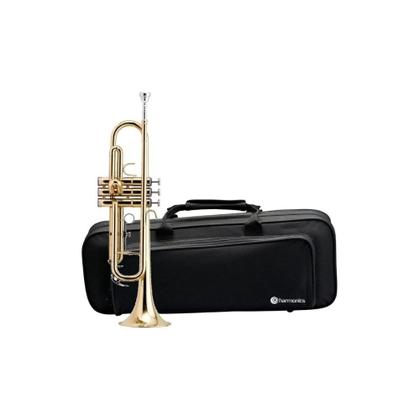 Imagem de Trompete bb harmonics htr-300l laqueado soft case