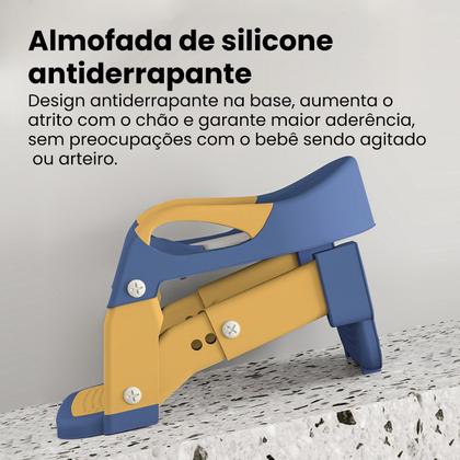 Imagem de Troninho Com Escada Infantil Assento Redutor Vaso Sanitário Criança Elevação Bebe Banheiro Casa Pratico Aprendizado Desfralde