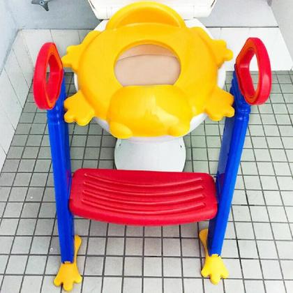 Imagem de Troninho Infantil c/ Escada Redutor Vaso Ajustavel Desfralde