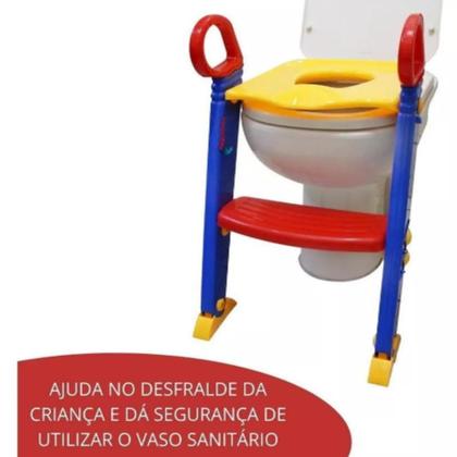 Imagem de Troninho Infantil Escada Assento Desfralde Vaso Sanitario