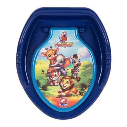 Imagem de Troninho Infantil Penico Bichinhos Desfralde Assento Redutor Vaso Sanitário - Lugo Brinquedos