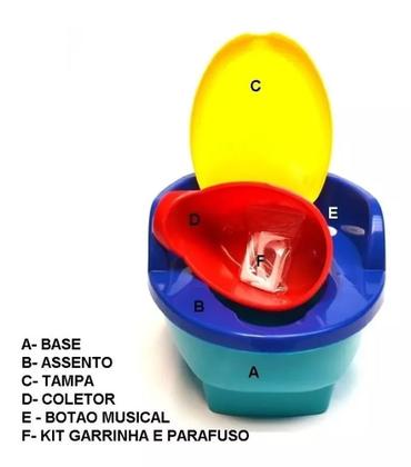 Imagem de Troninho Musical Penico  Infantil 3 Em 1  com  redutor de Degrau Love