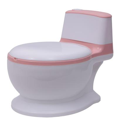 Imagem de Troninho Penico Vaso Sanitário Infantil Com Som Rosa Zippy