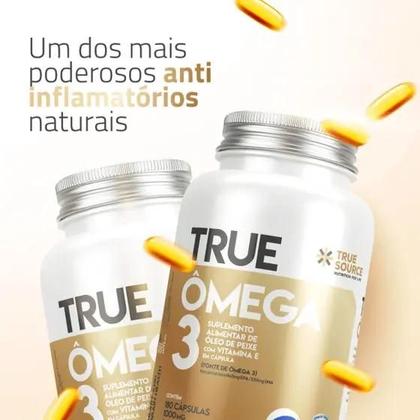 Imagem de True Source Ômega 3 1000 mg com Vitamina E  Alta Concentração de EPA DHA  180 Cápsulas