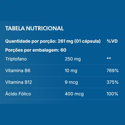 Imagem de True Triptofano 400mg 60 Cápsulas True Source
