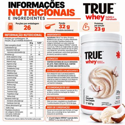 Imagem de True Whey isolado e hidrolisado 837g-TRUE SOURCE