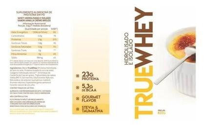 Imagem de True Whey Protein 837g - True Source - Baunilha Creme Brule
