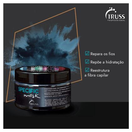 Imagem de Truss Color Kit Shampoo Condicionador Specific Mask e Hair Protector Leave-in 250ml