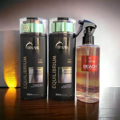 Imagem de Truss Equilibrium Shampoo e Condicionador 300ml + Beach Waves 260ml