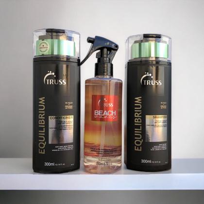 Imagem de Truss Equilibrium Shampoo e Condicionador 300ml + Beach Waves 260ml