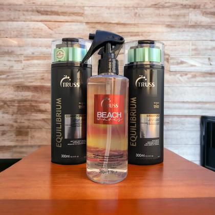 Imagem de Truss Equilibrium Shampoo e Condicionador 300ml + Beach Waves 260ml