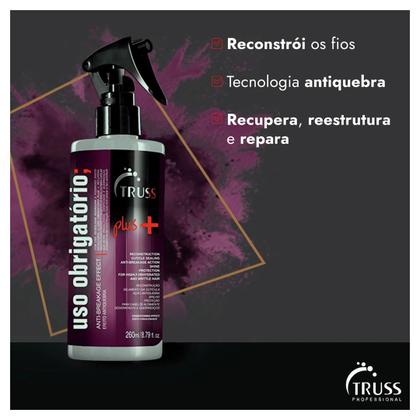 Imagem de Truss Kit Hair Protector Leave-in 250ml e Uso Obrigatório Plus+ Reconstrutor 260ml