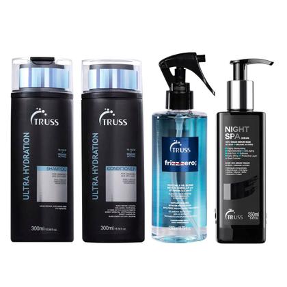 Imagem de Truss Kit  Shampoo + Condicionador + Tratamento Disciplinante + Sérum Night Spa