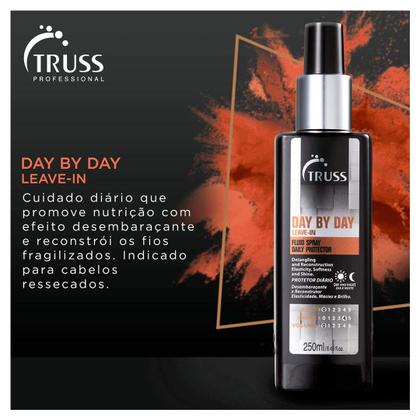 Imagem de Truss Kit Uso Obrigatório Plus+ Reconstrutor 260ml e Day By Day Leave-in 250ml