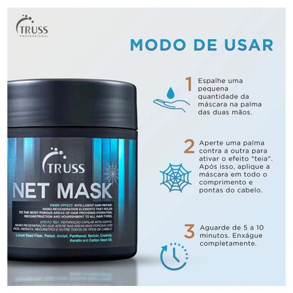 Imagem de Truss Kit Uso Obrigatório Plus+ Reconstrutor 260ml e Net Mask 550g