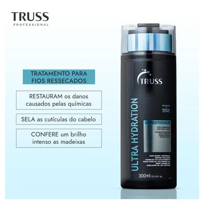 Imagem de Truss Ultra Hydration Kit Shampoo Condicionador e Uso Obrigatório Plus+ Reconstrutor 260ml
