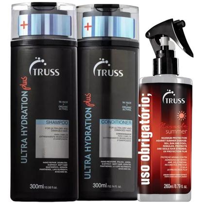 Imagem de Truss Ultra Hydration Plus Shampoo e Condicionador 300ml+Summer Miracle 260ml