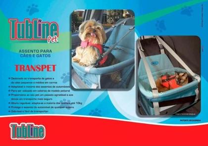 Imagem de Tubline assento cadeira couro banco pets transporte carro g preto