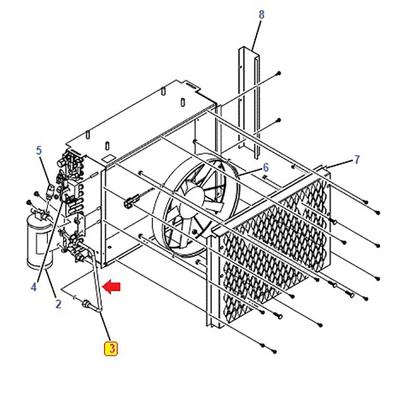 Imagem de Tubo Condensador Secador International 9800 6x2 2593852C91