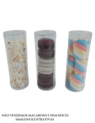 Imagem de Tubo De Acetato 5x15 P/ Mimos Macarons Lembrancinha Pct C/5