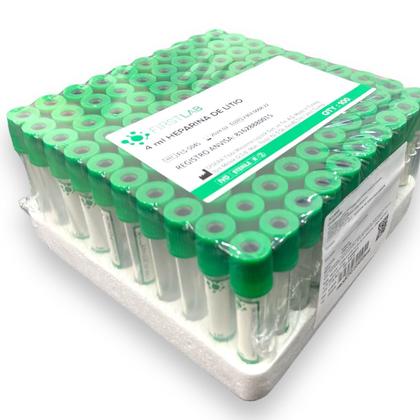 Imagem de Tubo De Coleta com Heparina de Lítio 4mL (Verde) 13x75mm 100un - First FL5-504S