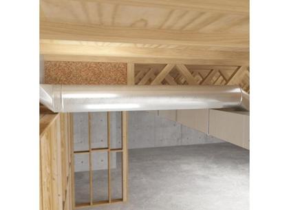 Imagem de Tubo de forno imperial de 15 cm de diâmetro x 61 cm L de aço galvanizado