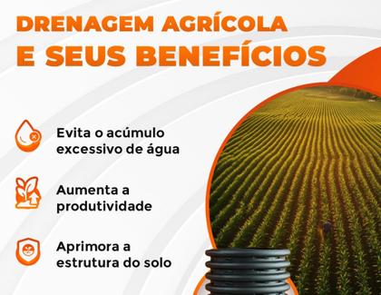 Imagem de Tubo Dreno Corrugado 100mm 4 Polegada Perfurado